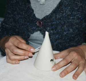 giving shape to the bell